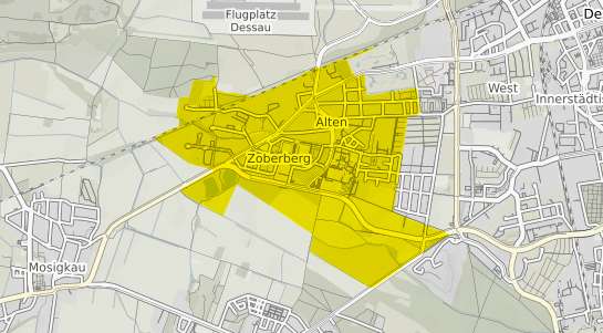Immobilienpreisekarte Dessau-Ro&szlig;lau Alten